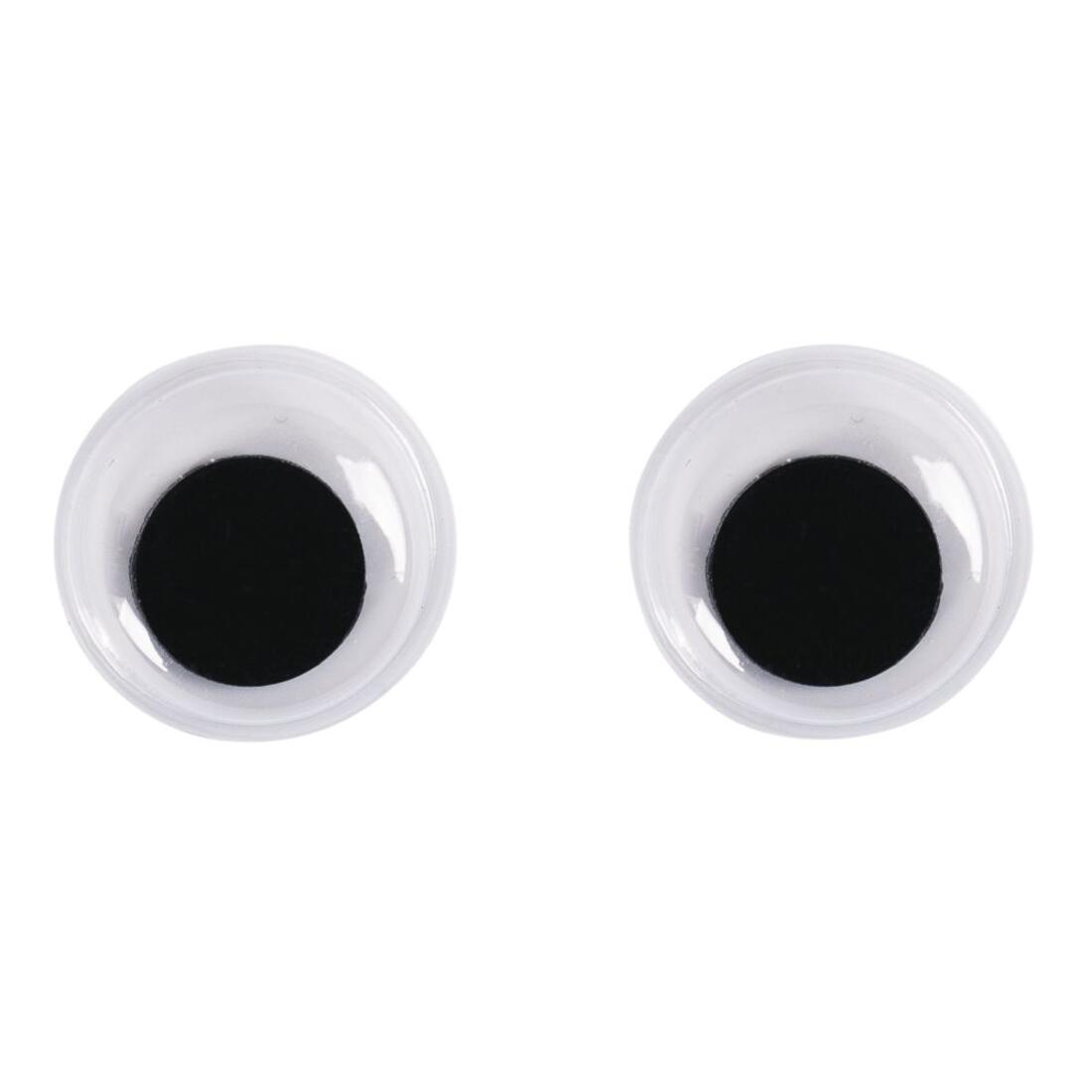 Wiebeloog 12 mm 10 stuks zwart-wit