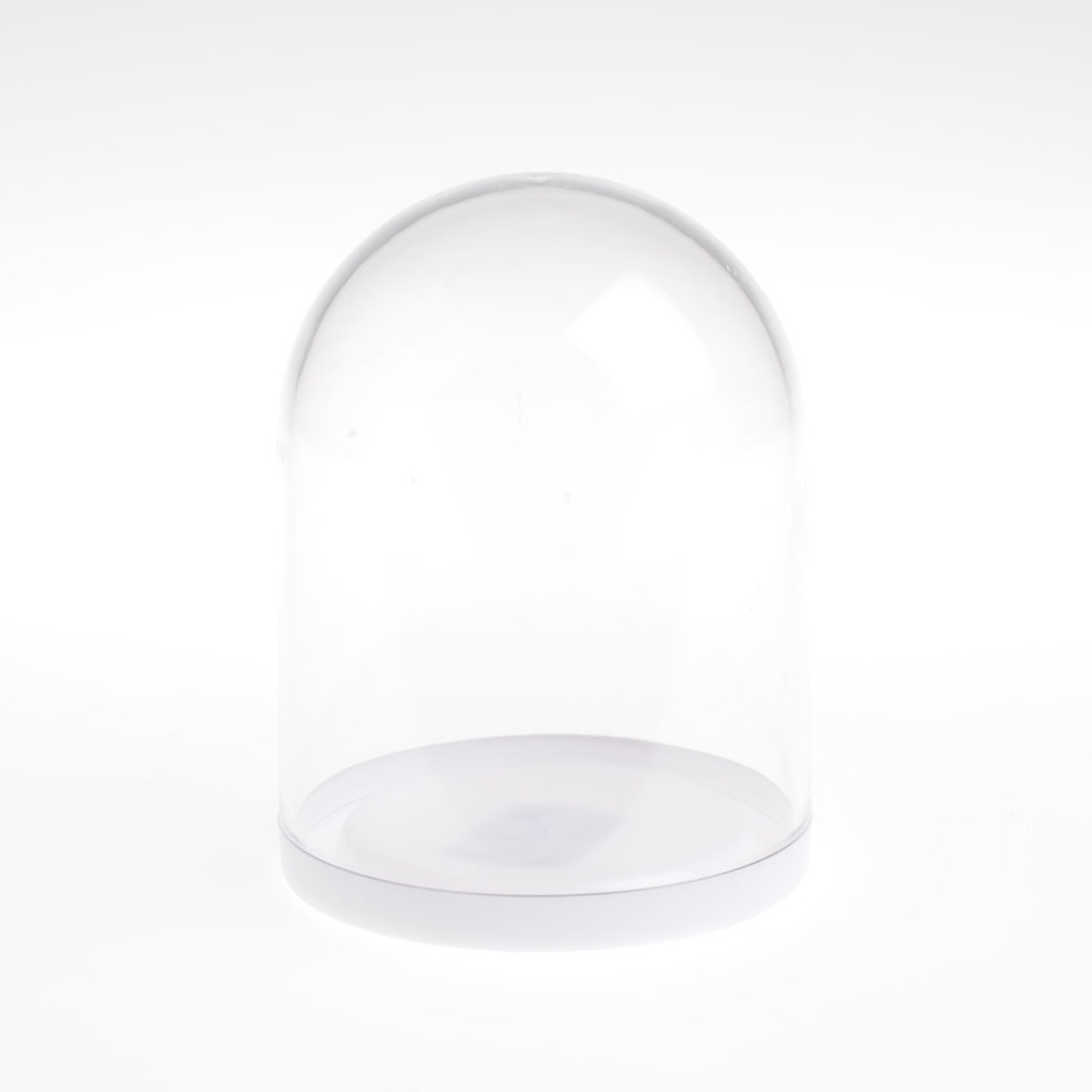 Plastic stolpje 8,5 cm wit