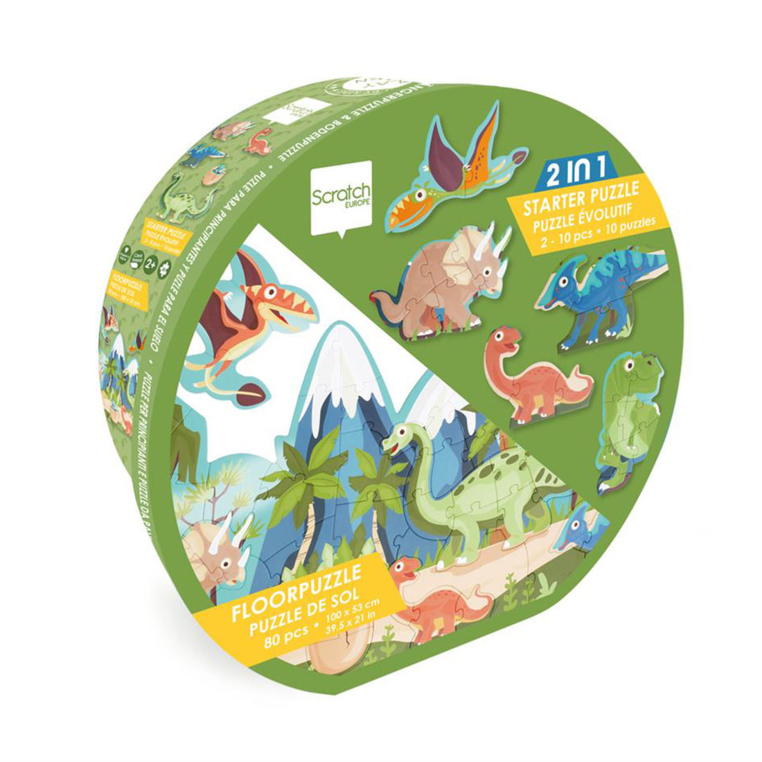 Start- & vloerpuzzel dino 2+