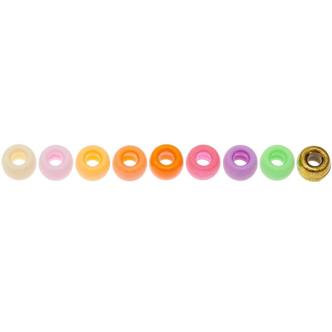 Ponii Beads Kralen 9 x 6 mm 80 stuks mix