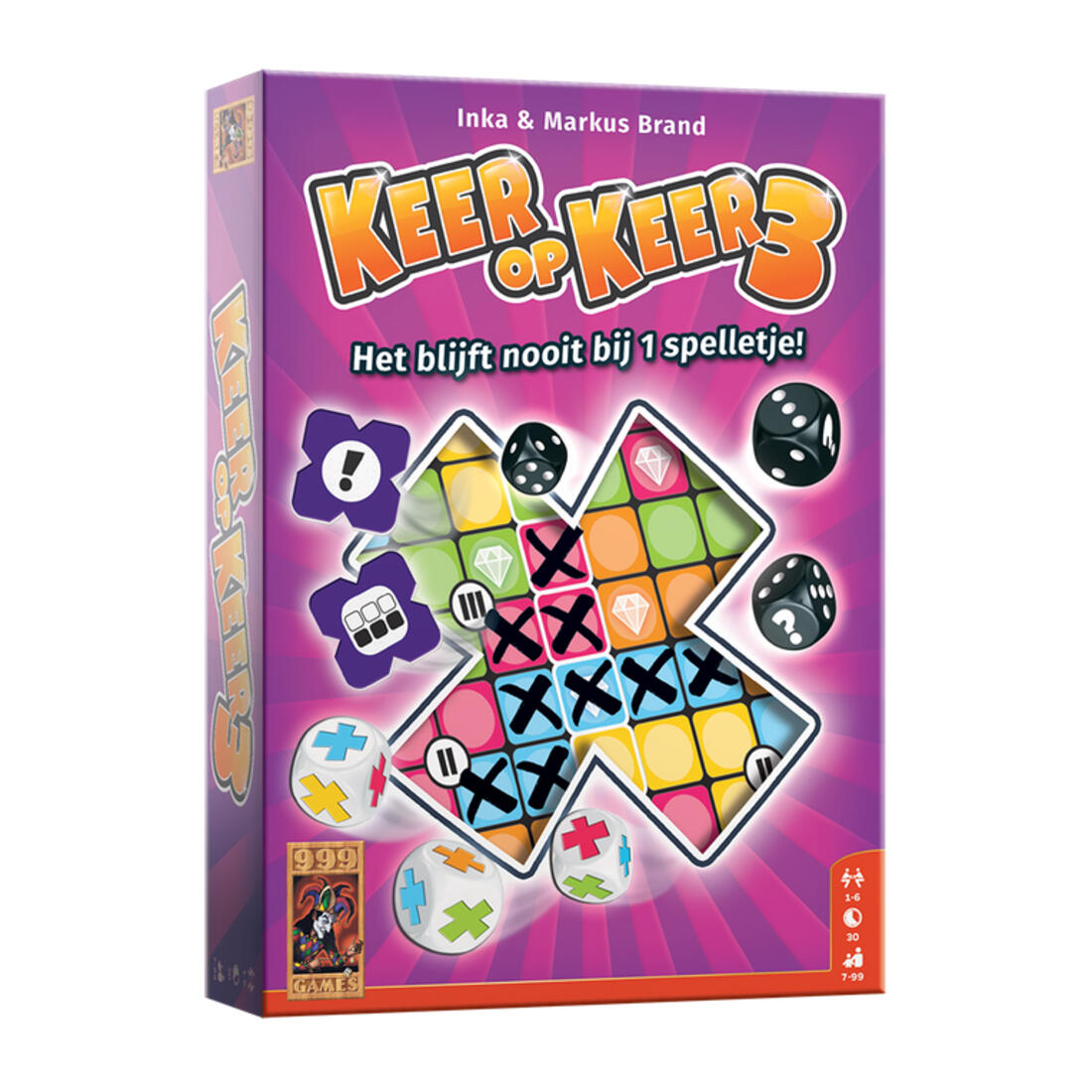 Keer op keer 3 - dobbelspel 7+