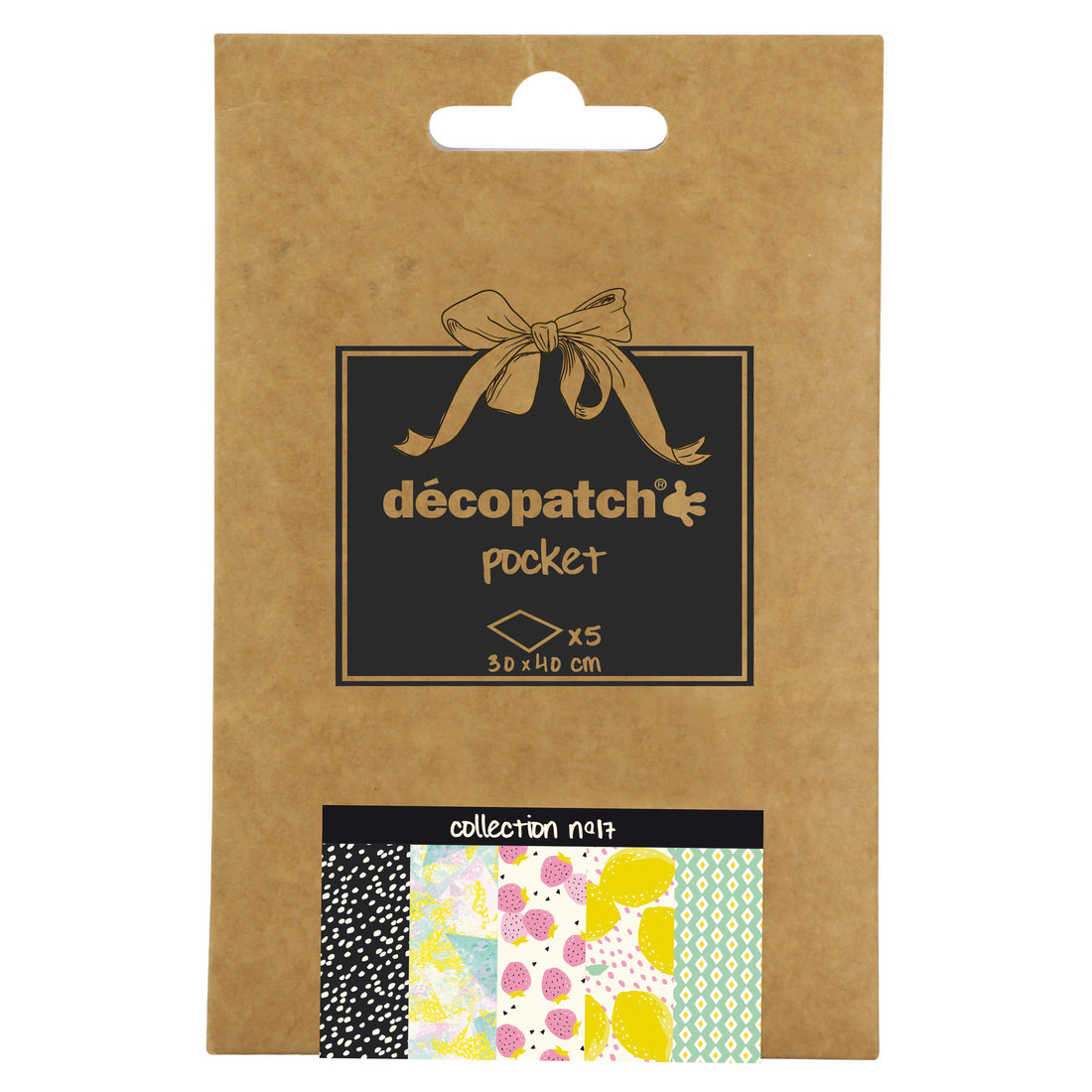 Decopatch papier 30 x 40 cm 5 vel ass. fruit Decopatch papier 30 x 40 cm 5 vel ass. fruit
