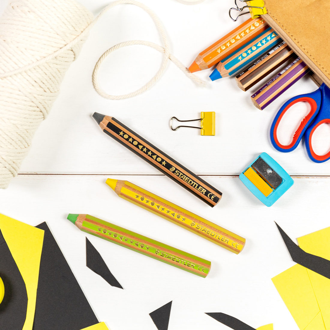 Staedtler Noris Chunky 3 in 1 kleurpotloden 6 stks +slijper Staedtler Noris Chunky 3 in 1 kleurpotloden 6 stks +slijper