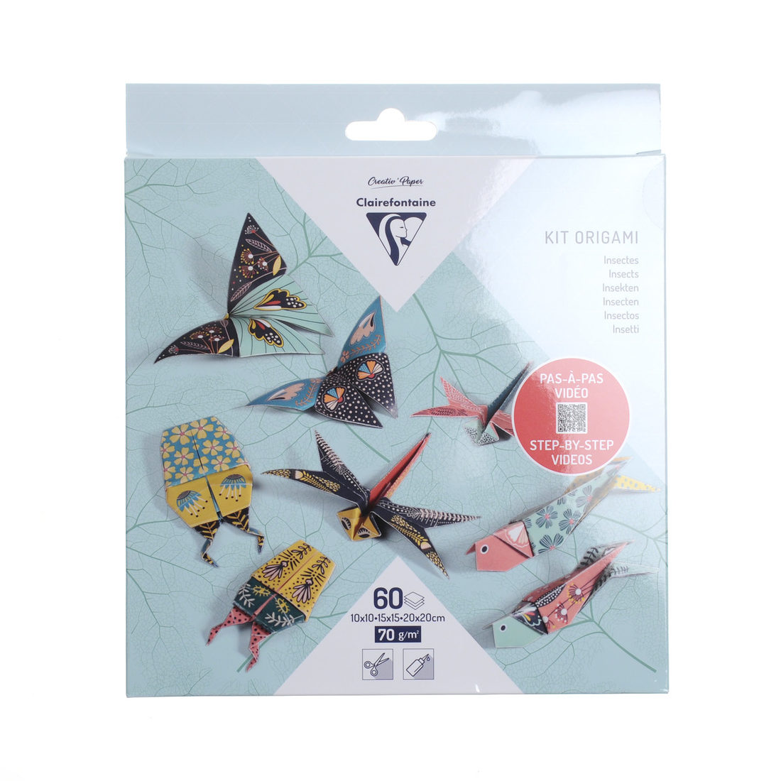 Origami set insecten