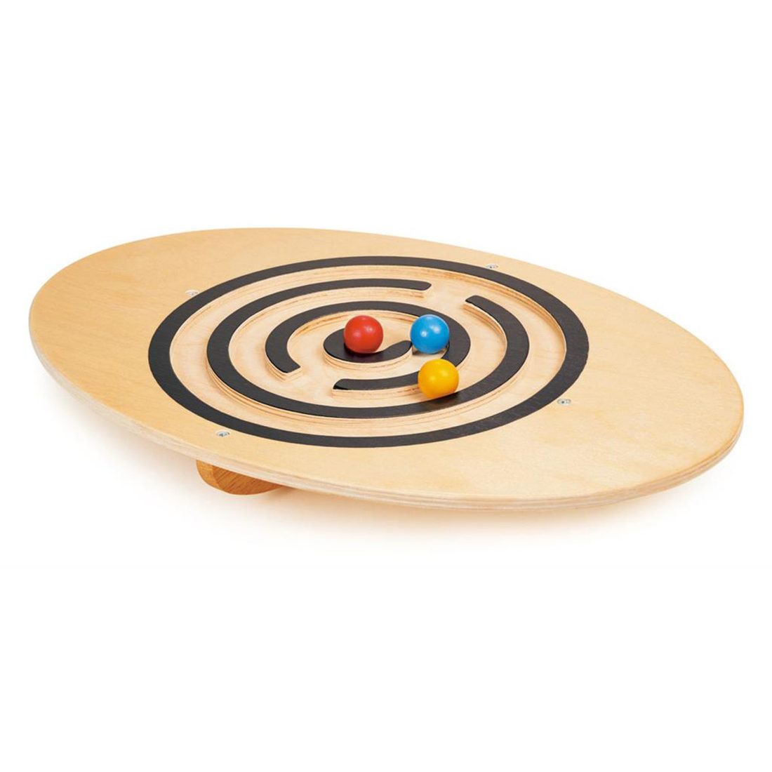 Klein balanceerbord Wobble in hout