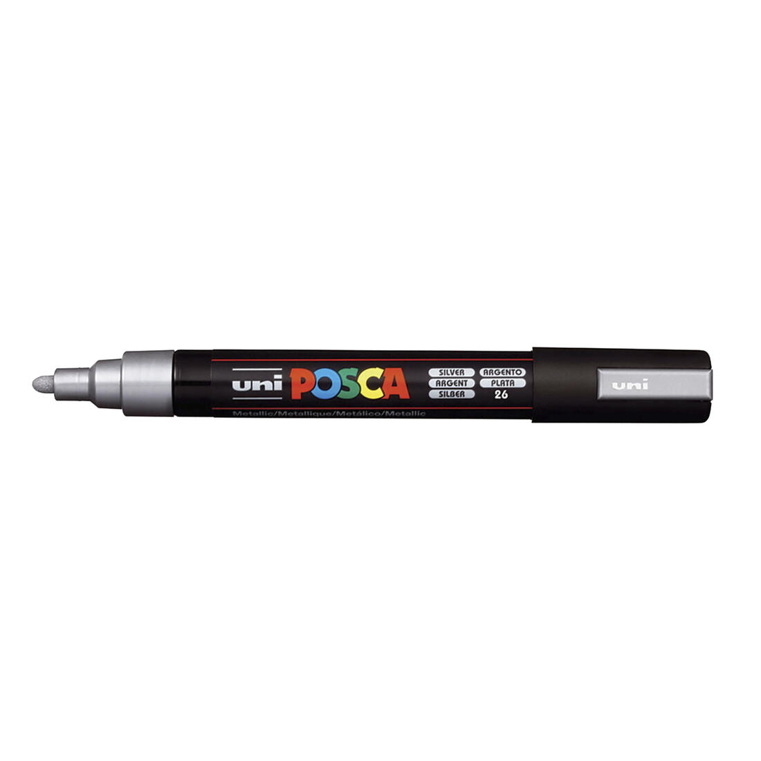 POSCA acrylmarker medium PC-5M 1,8 -  2,5 mm Zilver