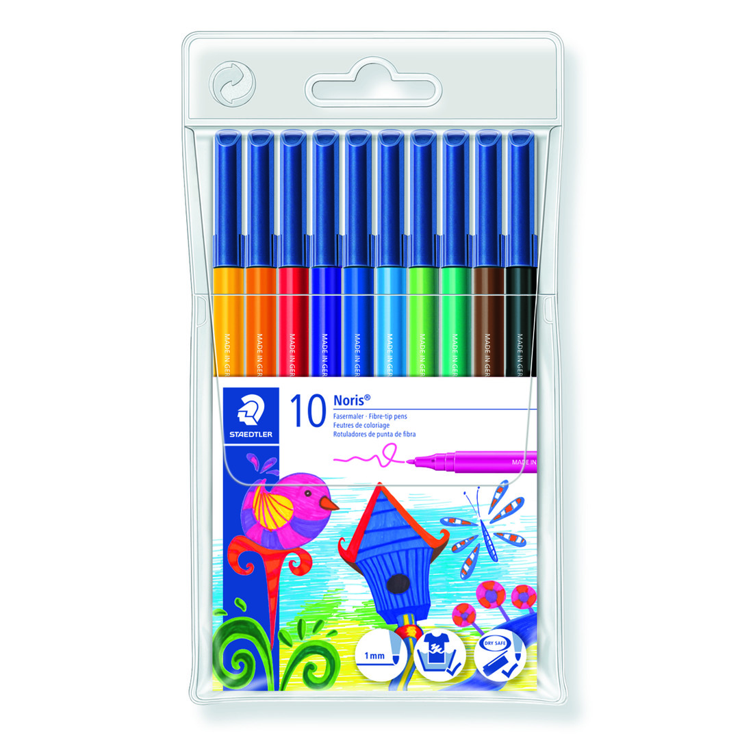 Staedtler Noris viltstiften dun etui 10 stuks