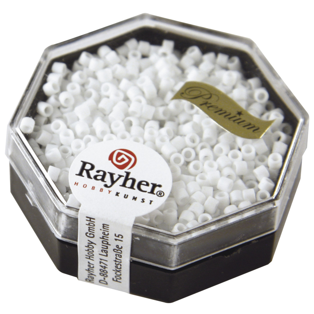 Glasparel Delica 2,2 mm 6 g opaak mat wit Glasparel Delica 2,2 mm 6 g opaak mat wit