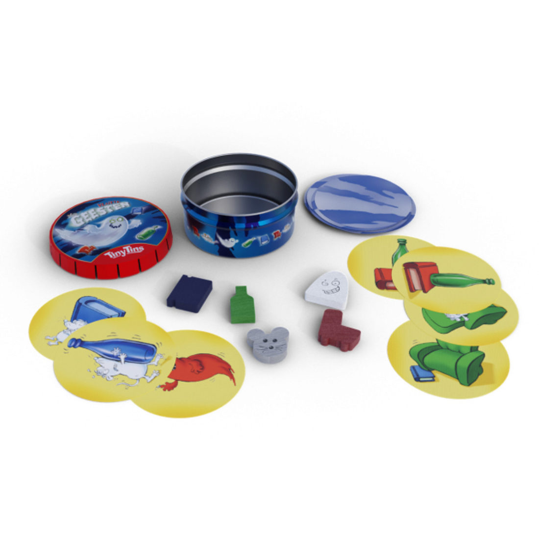 Mini-Vlotte Geesten in klik-klakblikje 6+ Mini-Vlotte Geesten in klik-klakblikje 6+