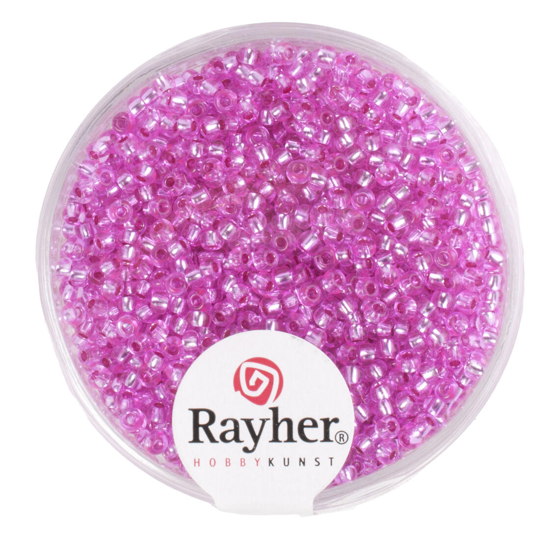 Glasparel 2 mm 17 g met zilverkern Glasparel 2 mm 17 g met zilverkern