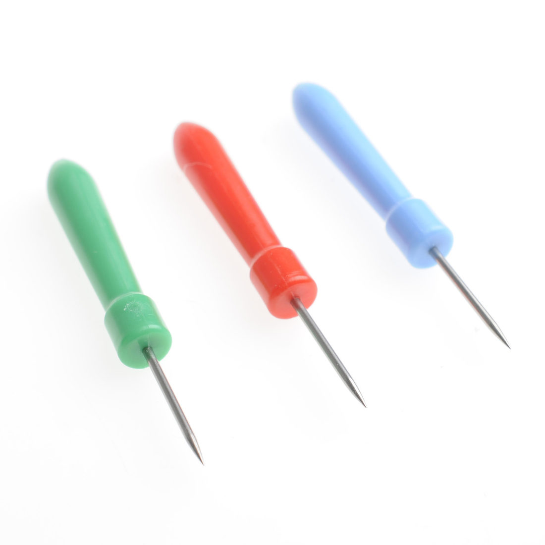 Priknaald met plastic handgreep Priknaald met plastic handgreep