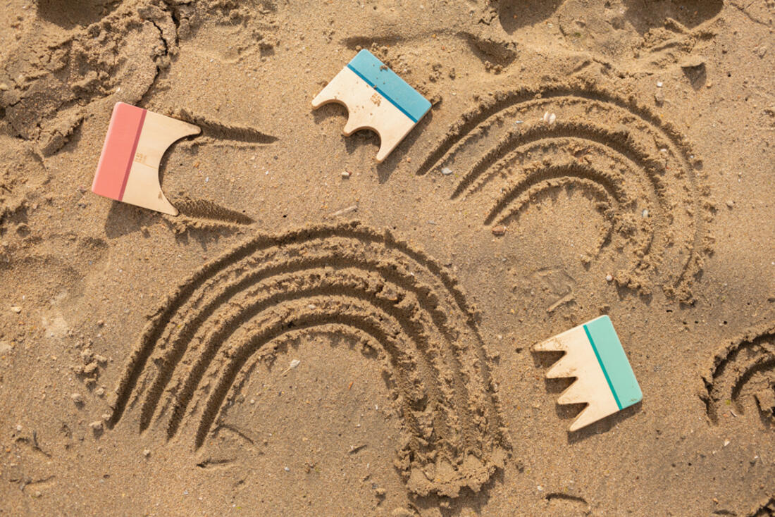 Set van 3 zandkammen Set van 3 zandkammen