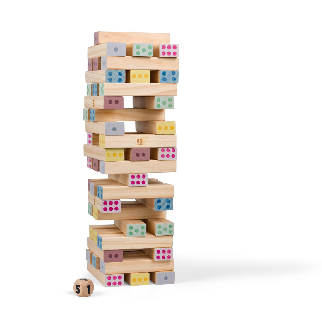 Grote toren - cijfer jenga 5+