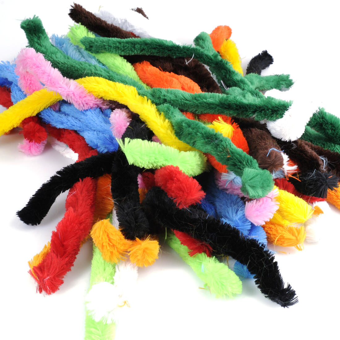 Chenilledraad dik 45 cm x 25 mm 60 stuks assortiment