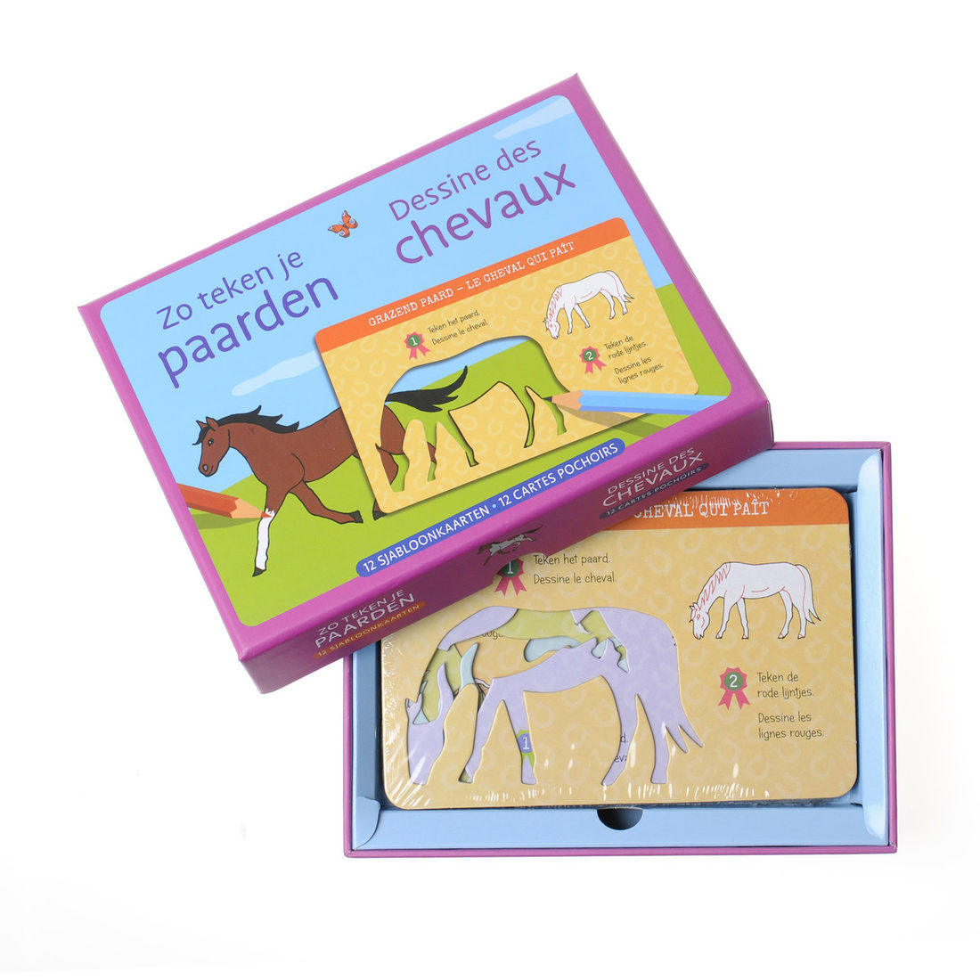 Zo teken je paarden