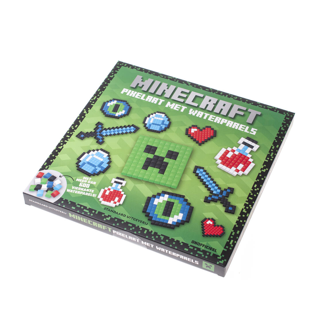 Minecraft pixelart met waterparels