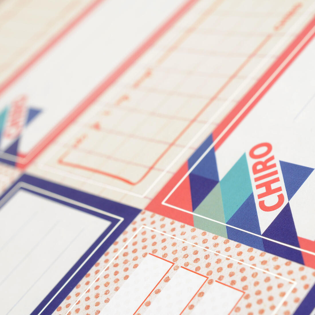 Schooletiketten Chiro 1 vel = 10 etiketten Schooletiketten Chiro 1 vel = 10 etiketten