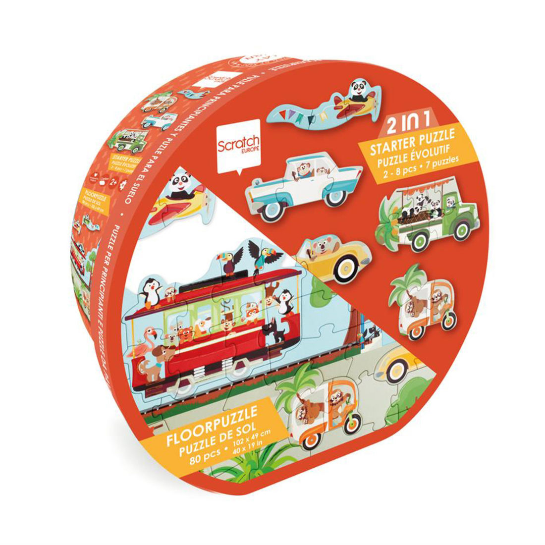 Start- & vloerpuzzel onderweg 2+