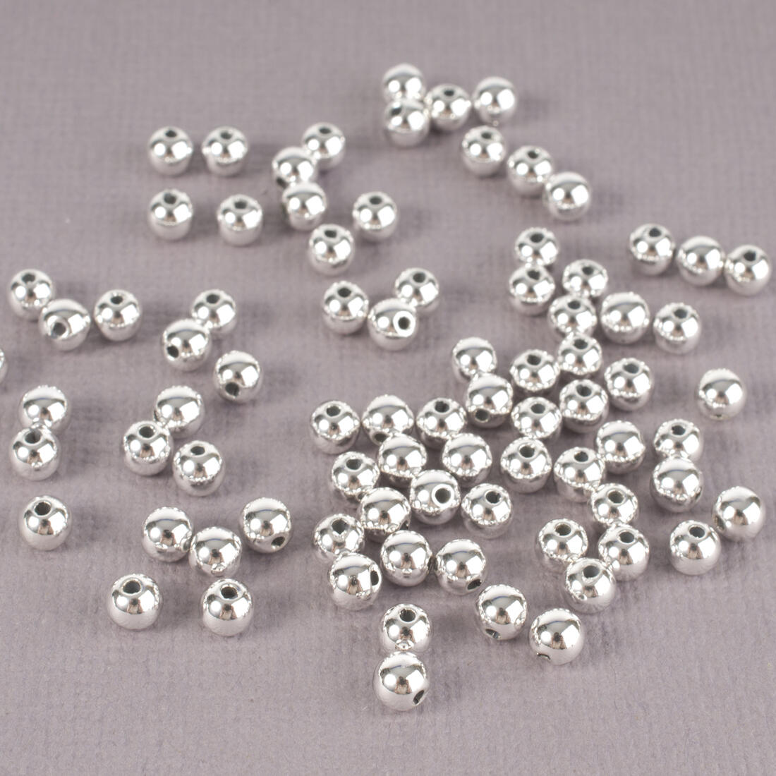 Parel 4 mm 80 stuks zilver