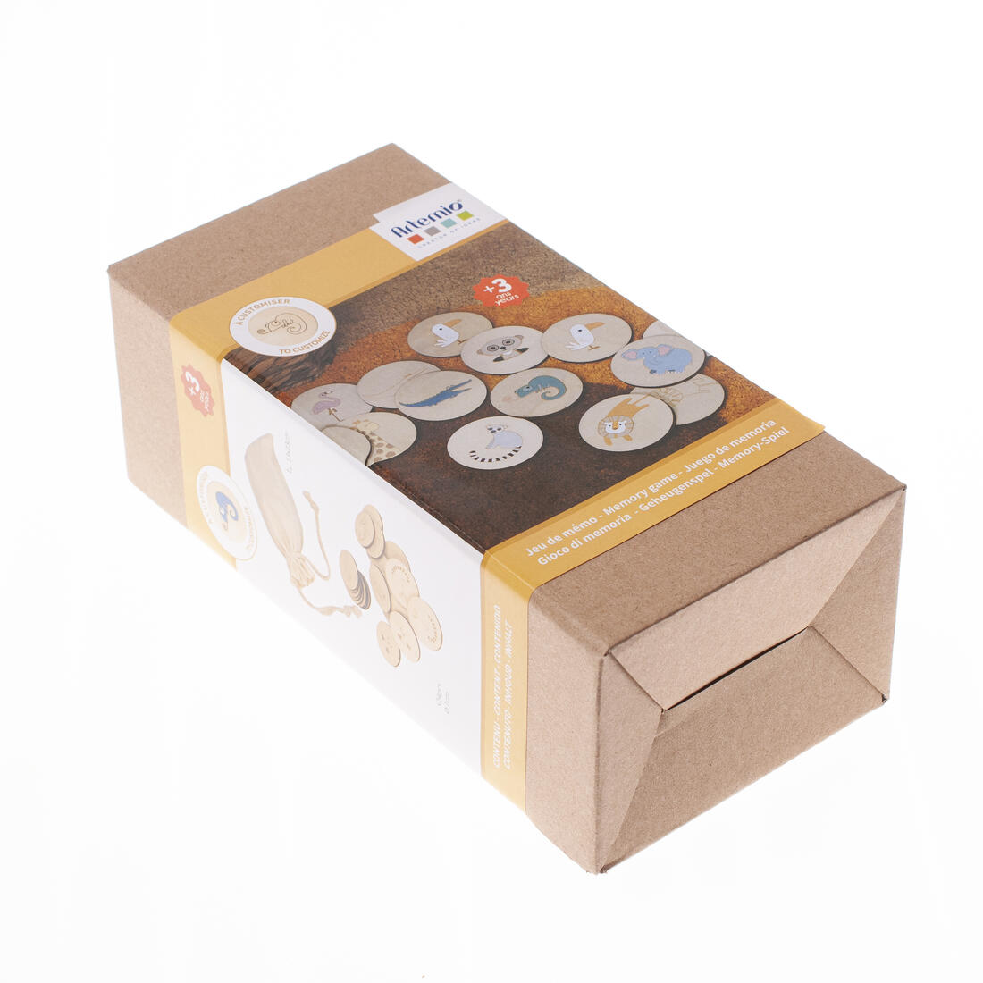 +3 Memory spel safari