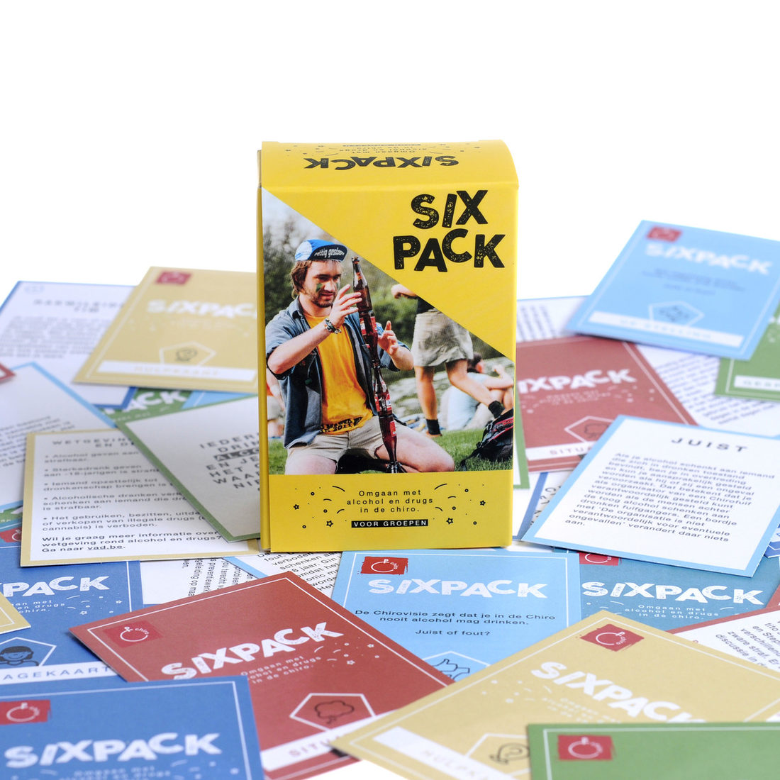 Kaartspel Sixpack - alcohol en drugs in de Chiro