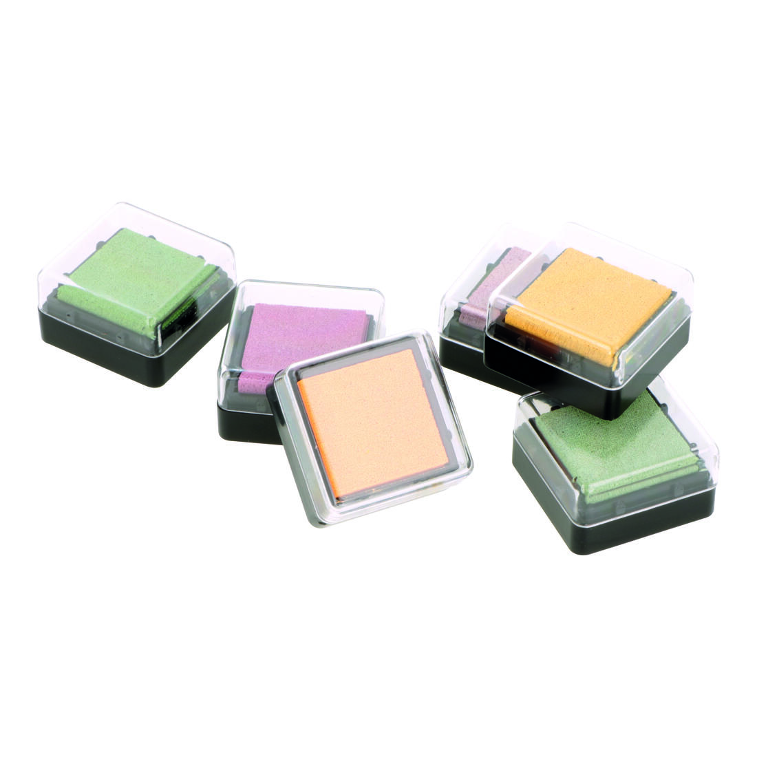Stempelkussen set 6 kleuren pastel