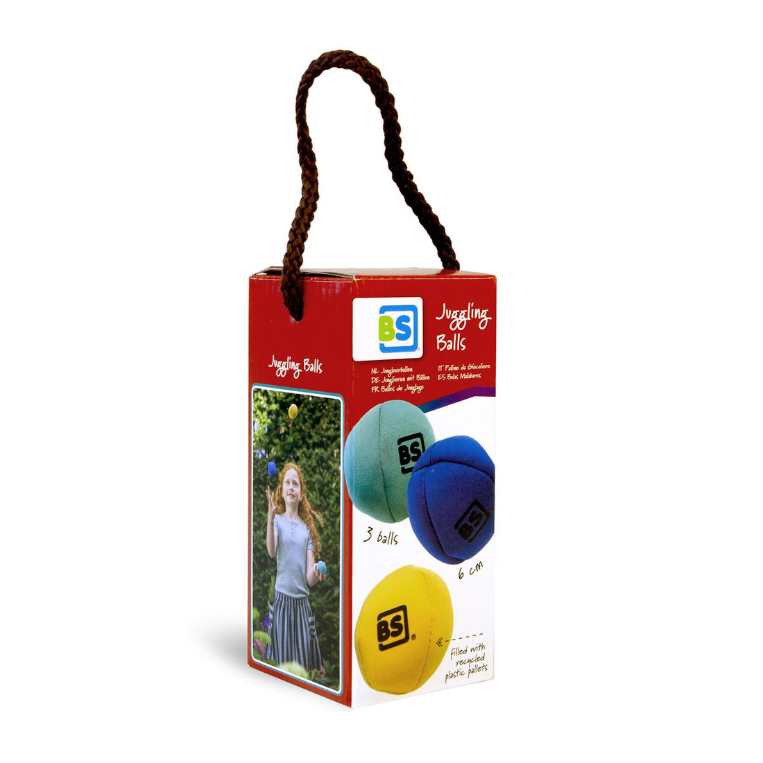 Set van 3 jongleerballen 6 cm