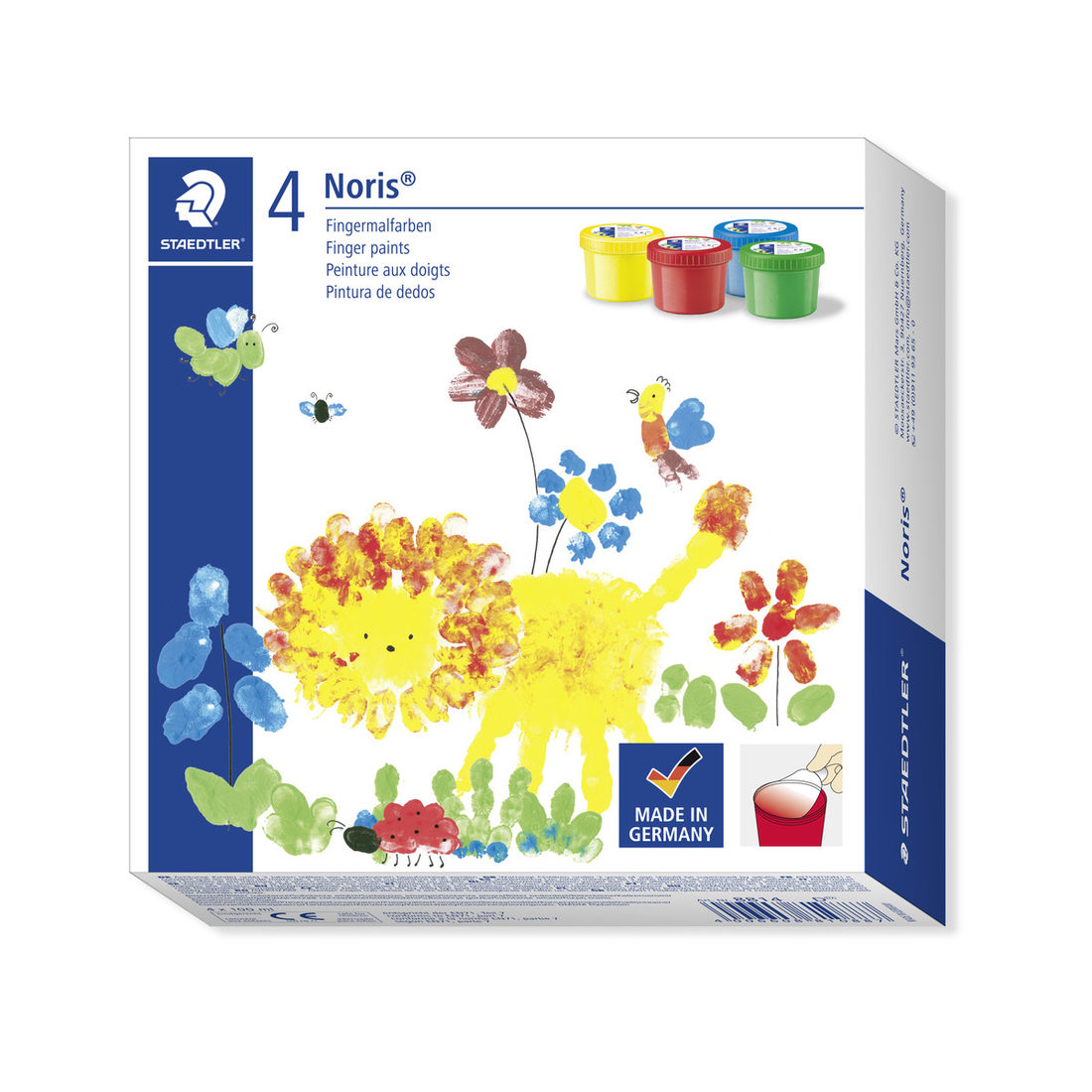 Staedtler Noris Junior vingerverf 4 x 75 ml