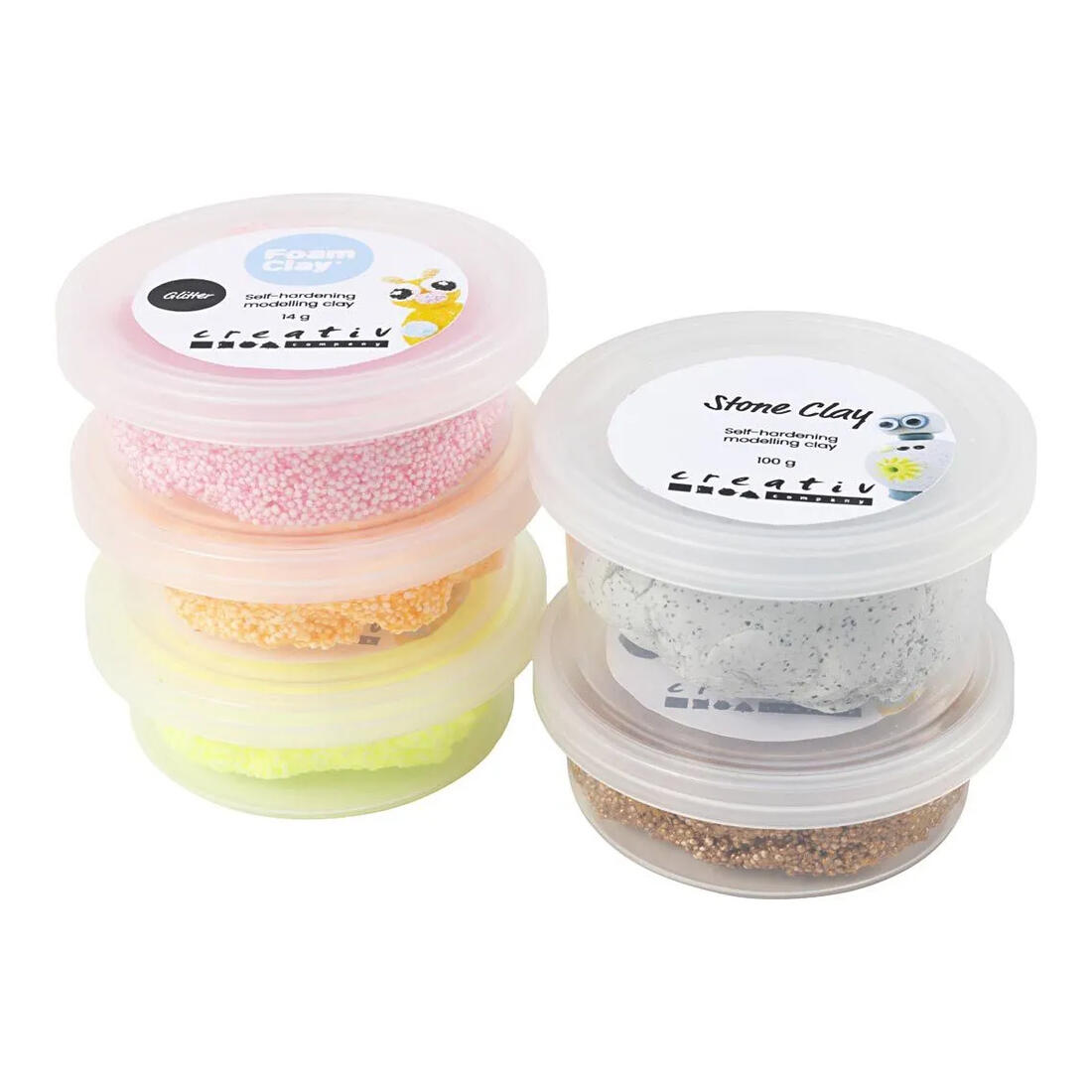 Stone clay mix rood/oranje