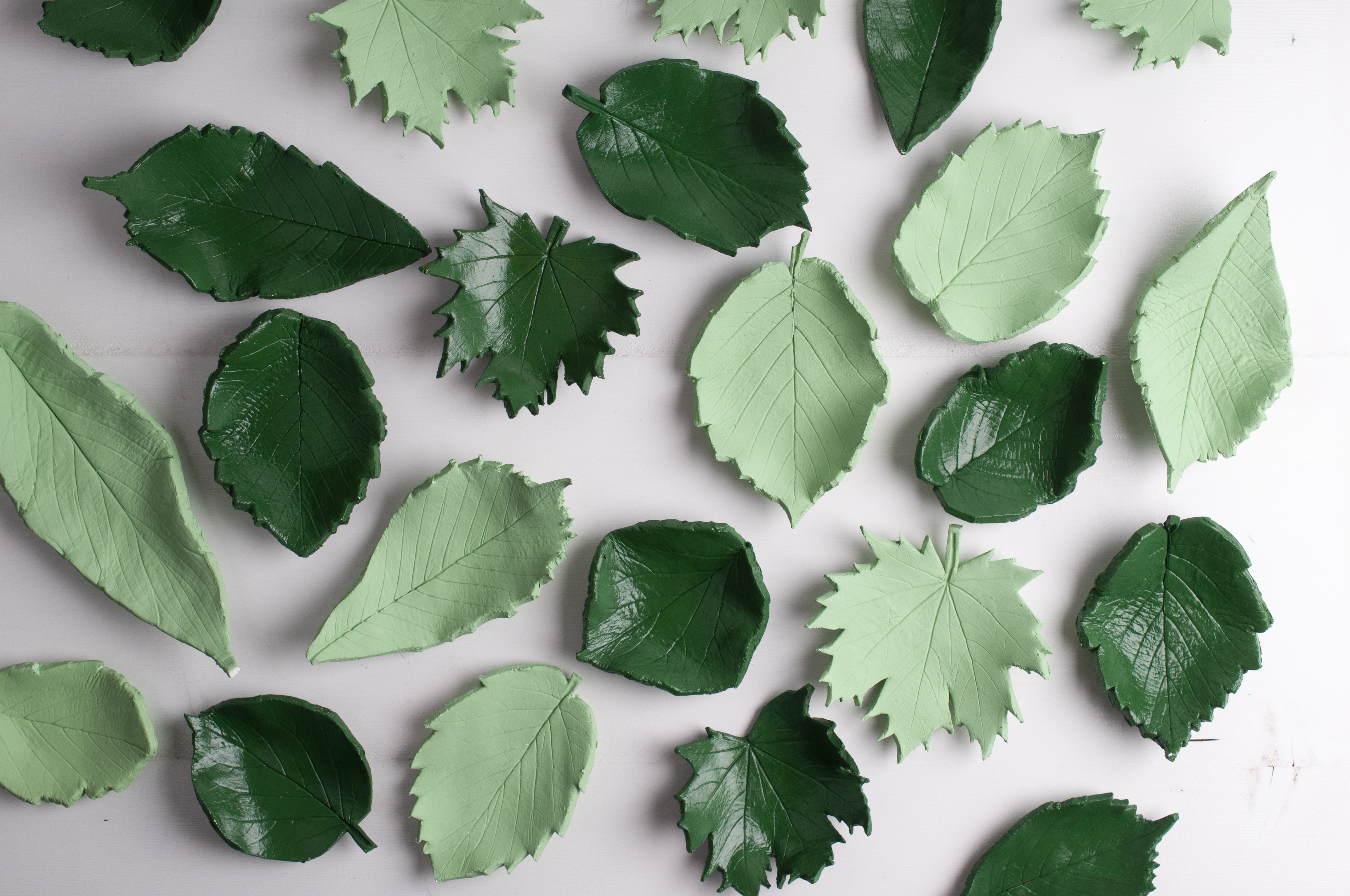 Knutselidee: botanische klei schaaltjes