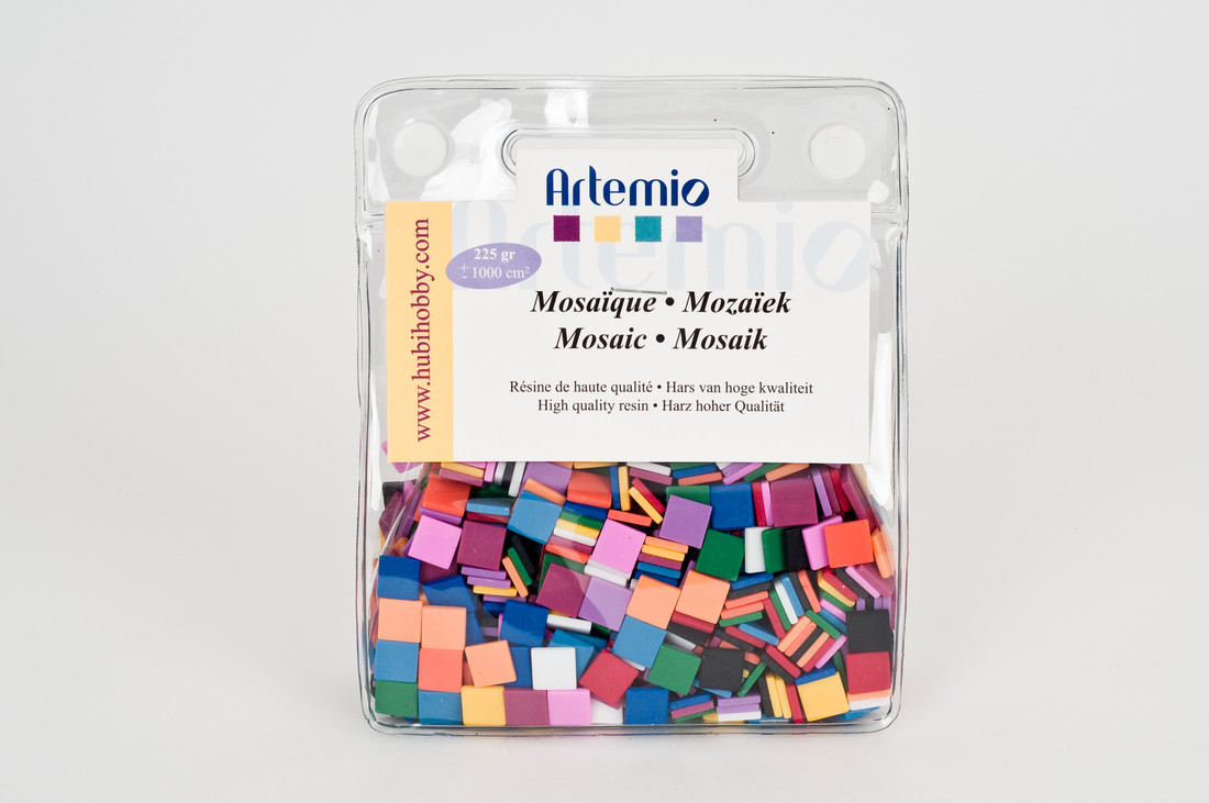 Mozaïek mat 10 x 10 mm 225 g primaire tinten