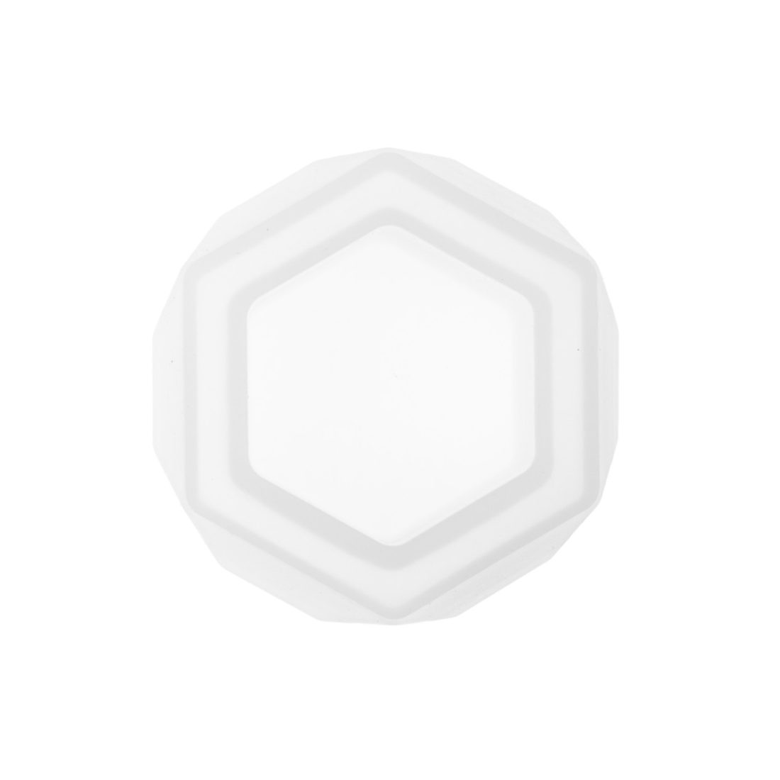 Siliconen mal potje zeshoek 5,5 x 3,7 cm Siliconen mal potje zeshoek 5,5 x 3,7 cm