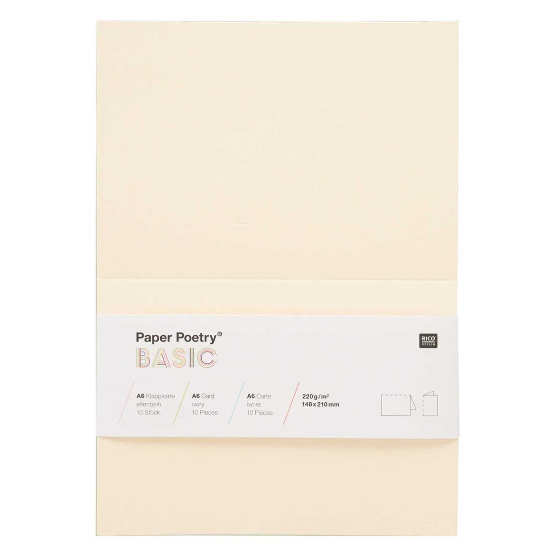Kaart A6 210 x 148 mm 10 stuks