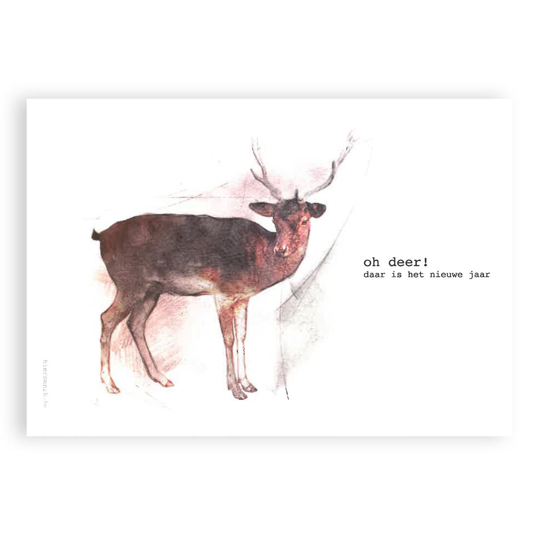 Postkaart - Oh deer!