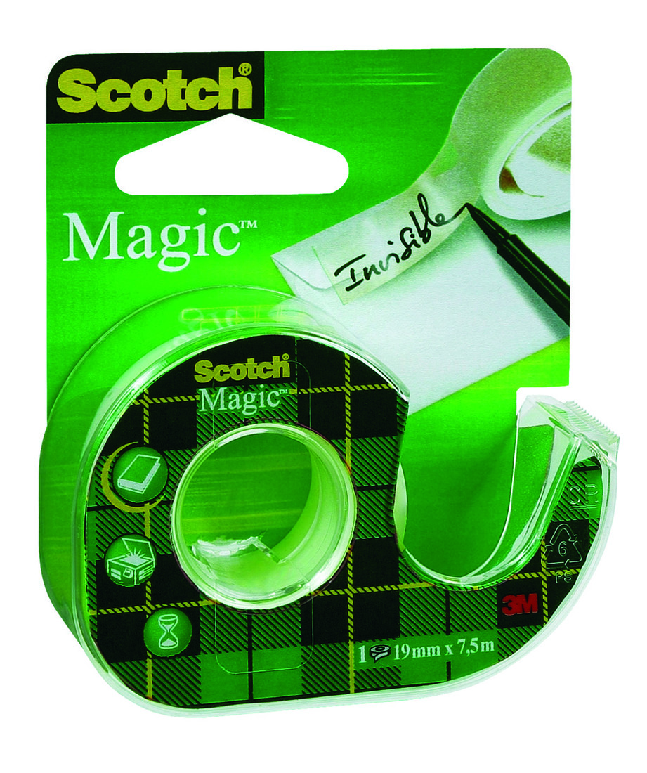 Plakband Scotch Magic 19 mm breed 7,5 m + dispenser Plakband Scotch Magic 19 mm breed 7,5 m + dispenser