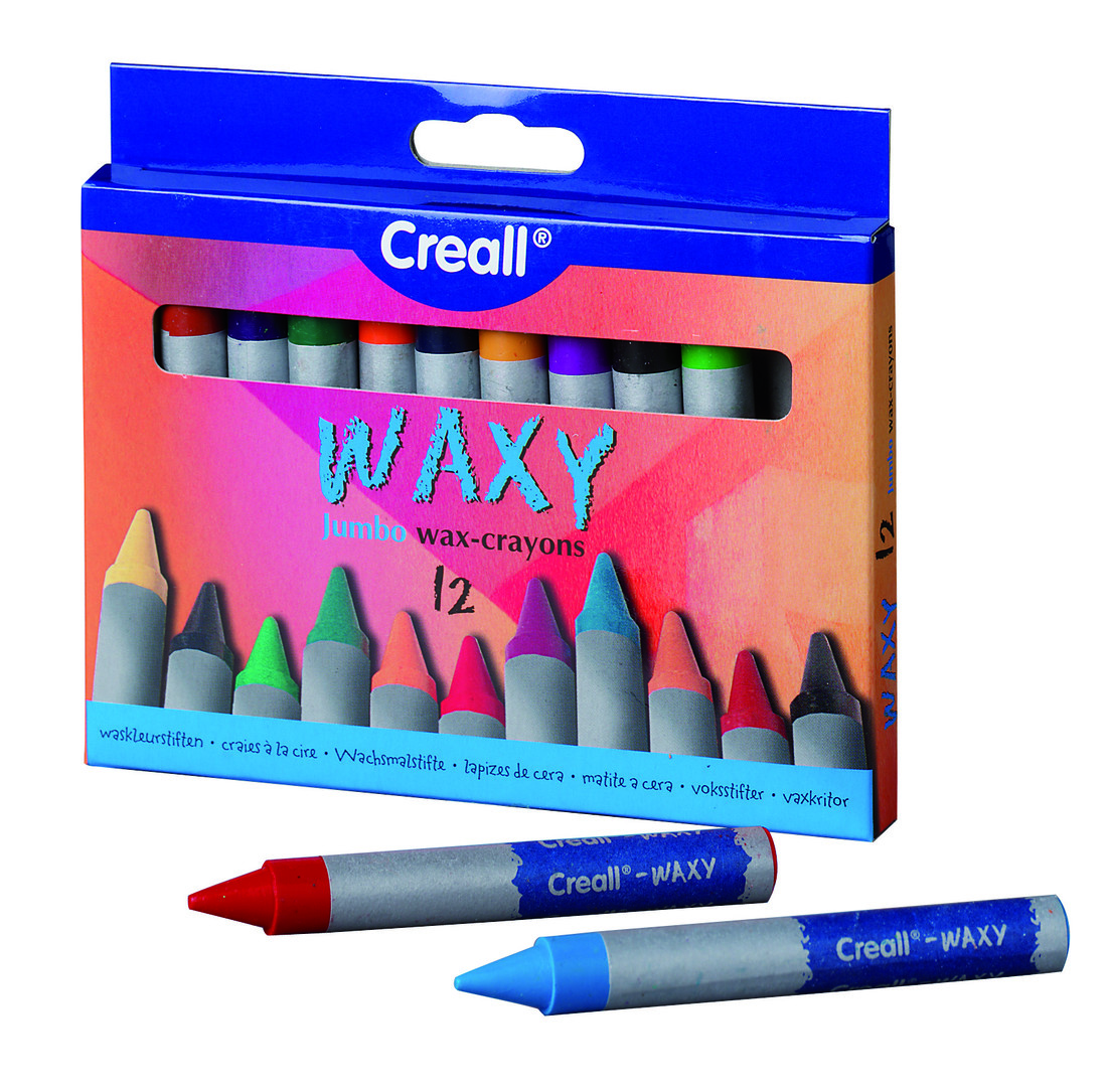 Creall waskrijtjes assortiment kleuren 12 stuks Creall waskrijtjes assortiment kleuren 12 stuks