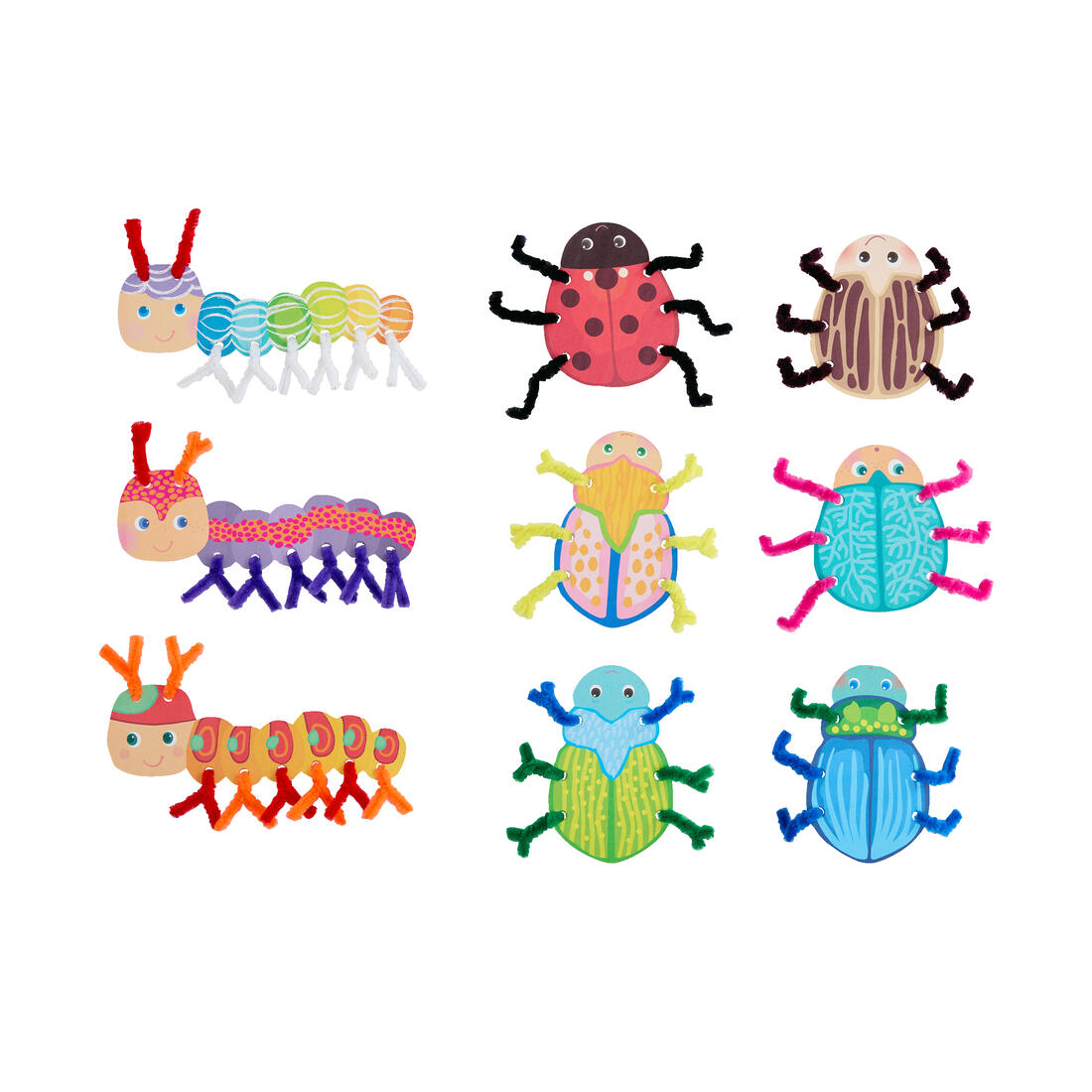 Haba Knutselset - Leren rijgen Kevers en rupsen Haba Knutselset - Leren rijgen Kevers en rupsen