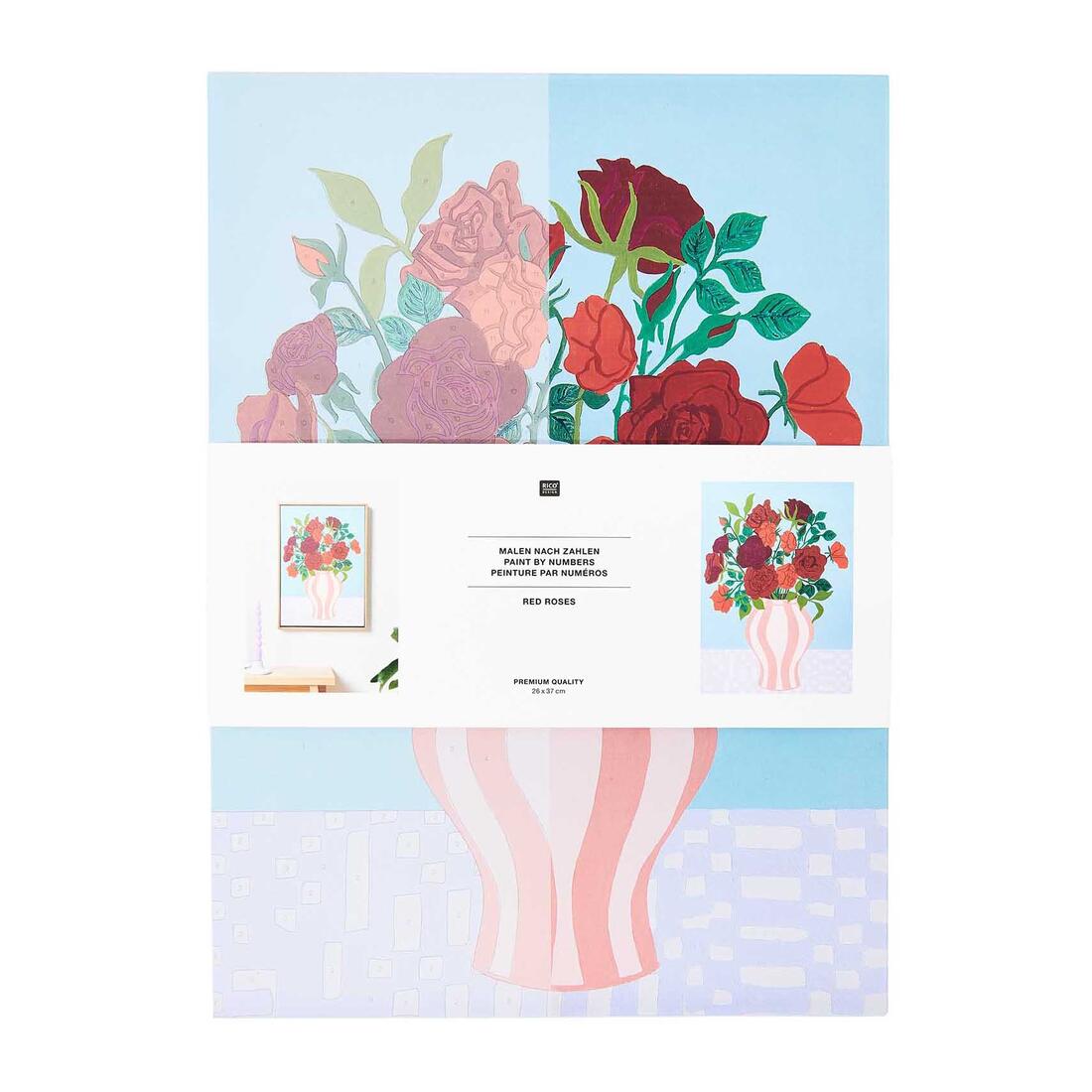 Schilderen op nummer rozen