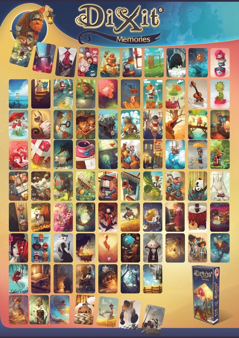 Dixit 6 uitbreiding Memories 84 kaarten Dixit 6 uitbreiding Memories 84 kaarten