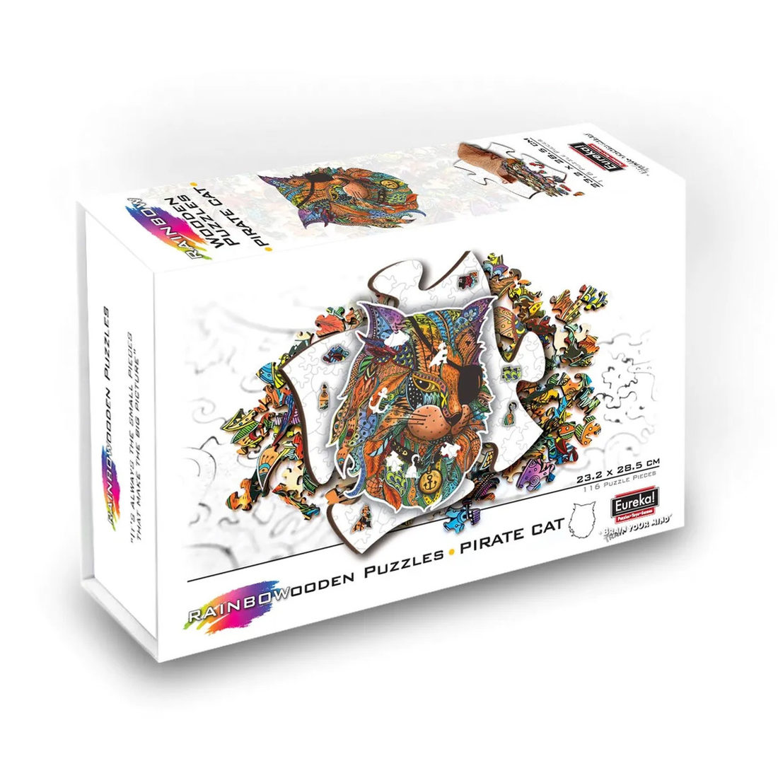 RainboWooden houten puzzel Piratenkat 7+ 116 stuks