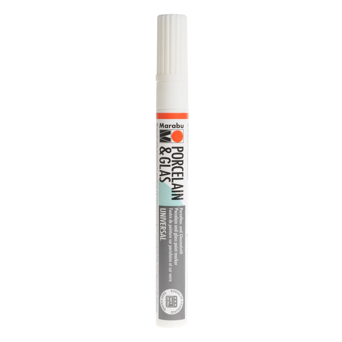 Marabu porselein- en glasstift 0,8 mm wit