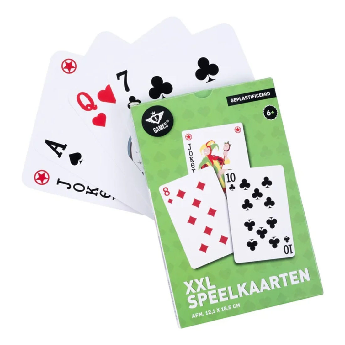 Speelkaarten XXL 18,5 x 12 cm Speelkaarten XXL 18,5 x 12 cm