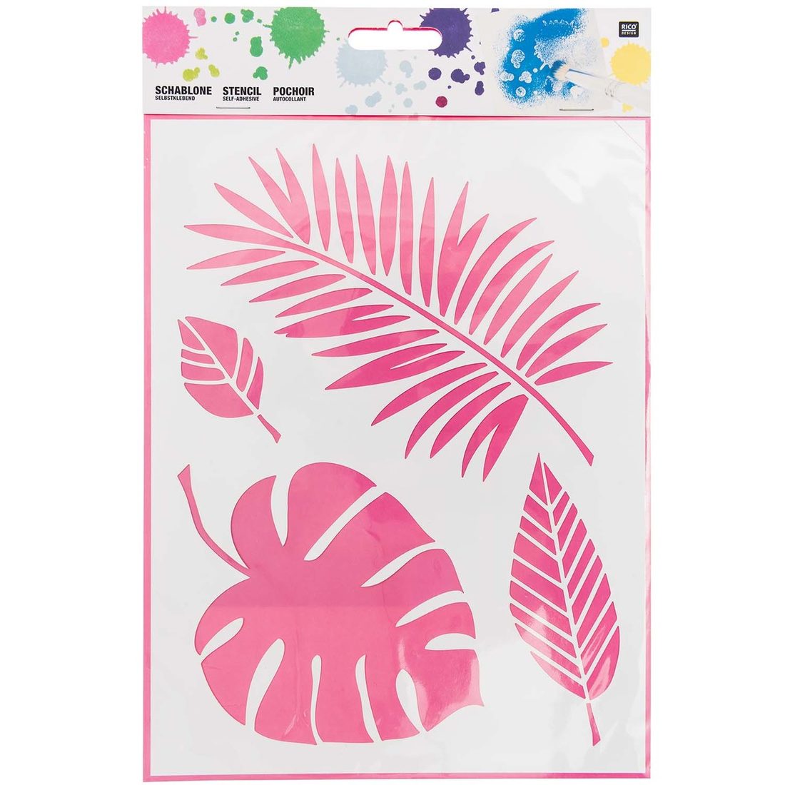 Sjablonen 18,5 x 24,5 cm bladeren mix Sjablonen 18,5 x 24,5 cm bladeren mix