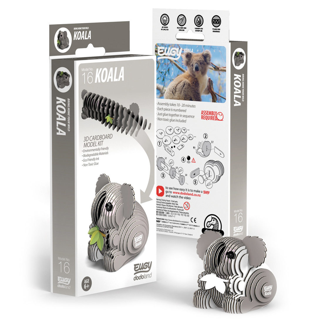 Eugy 3D karton wild dier - koala