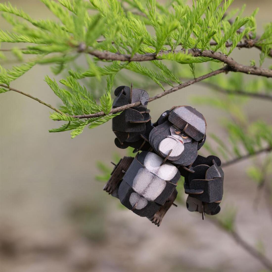 3D puzzel met geluid wild dier - gorilla 3D puzzel met geluid wild dier - gorilla