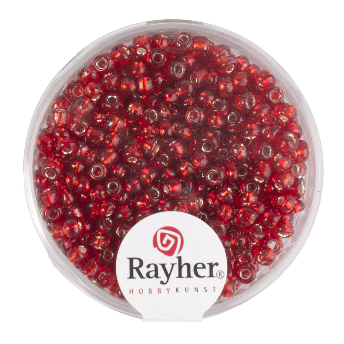 Glasparel 2,6 mm 17 g met zilverkern Glasparel 2,6 mm 17 g met zilverkern