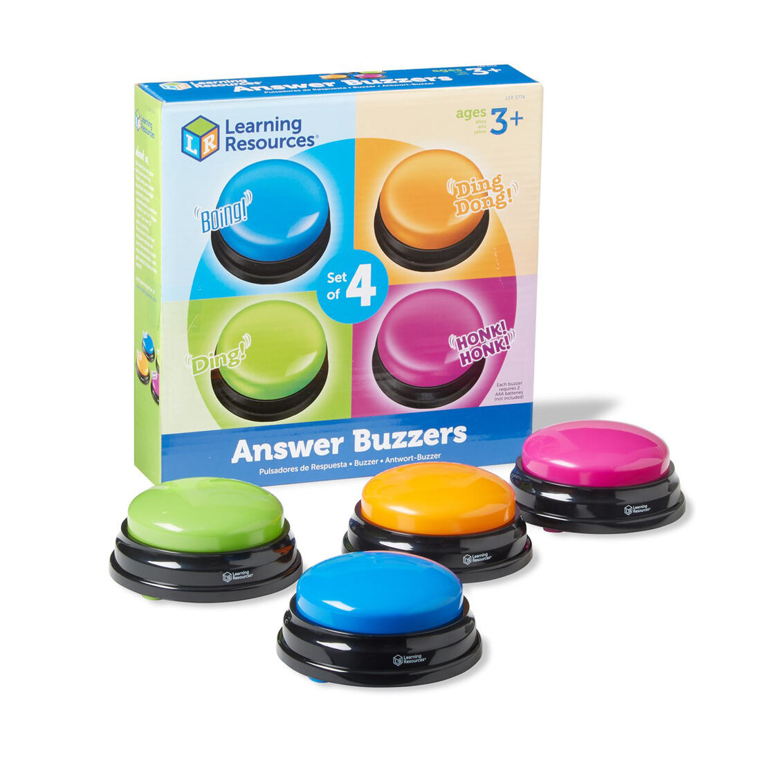Learning Recources Antwoord buzzers (set van 4)