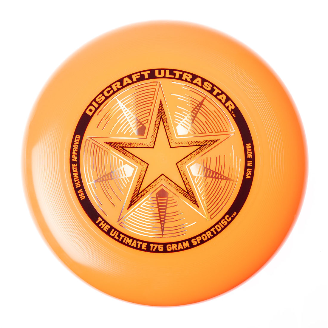 Wedstrijdfrisbee Discraft Ultra-Star 175 g D 27 neon oranje