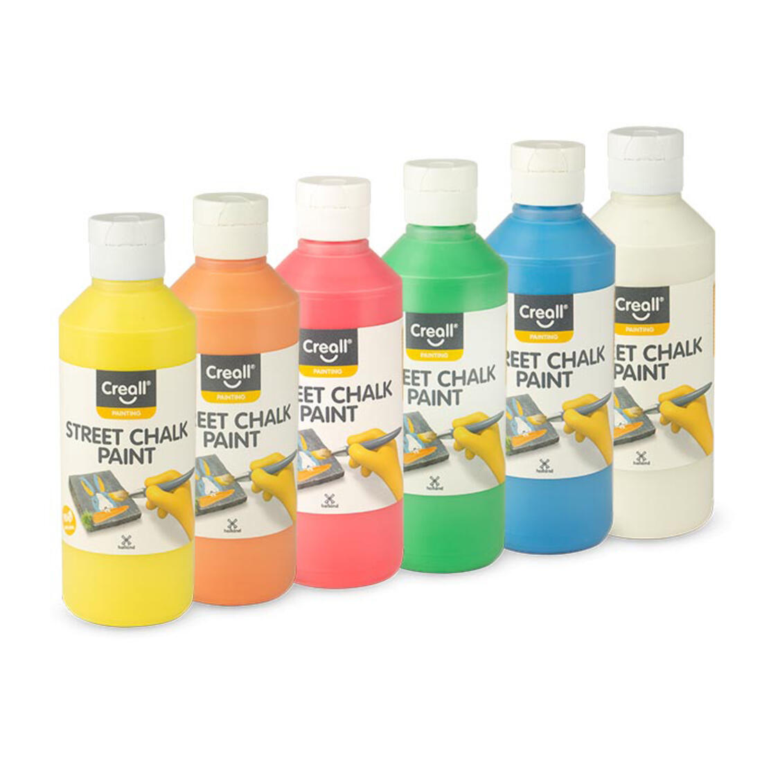 Creall Stoepkrijtverf set 6 x 250 ml