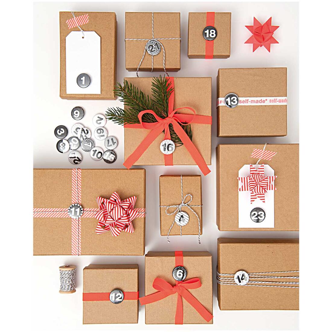 Geschenkdoosjes 4 x 8 x 10 cm 24 stuks bruin Geschenkdoosjes 4 x 8 x 10 cm 24 stuks bruin